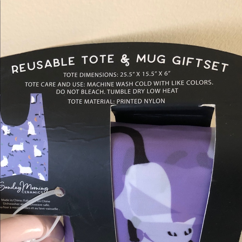 SUNDAY MORNING CERAMICS 'Purrrrfectly Spooky' Mug and Reusable Tote Set - Picture 5 of 13